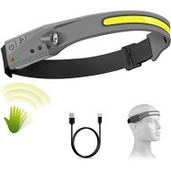  Univerzální dobíjecí COB LED čelovka Headlamp 