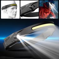  Univerzální dobíjecí COB LED čelovka Headlamp 